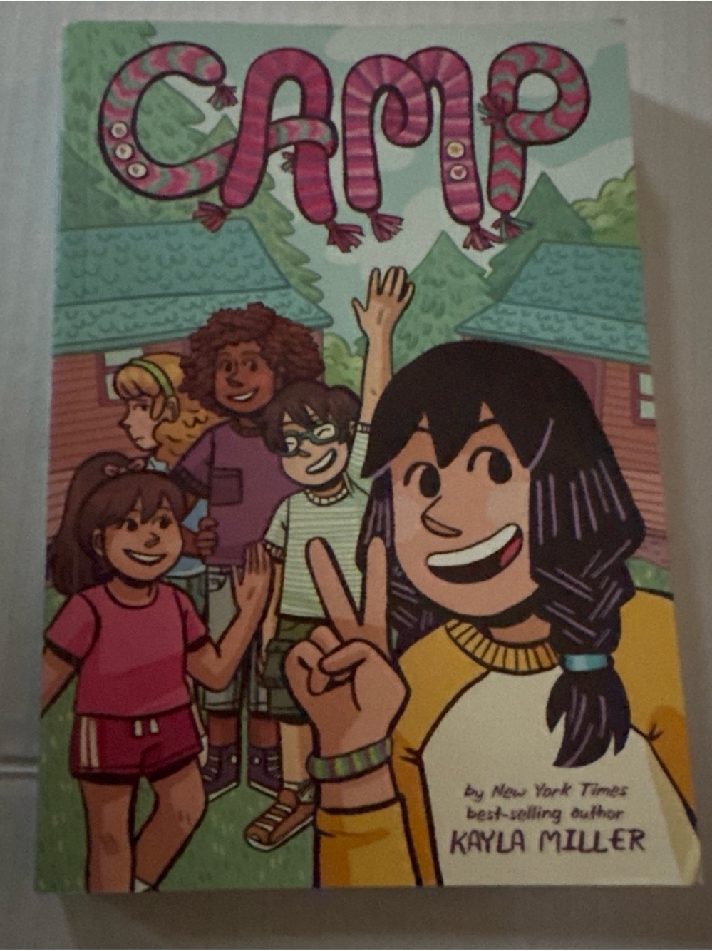 Camp Graphic Novel by — Pink & Green Cover Illustration